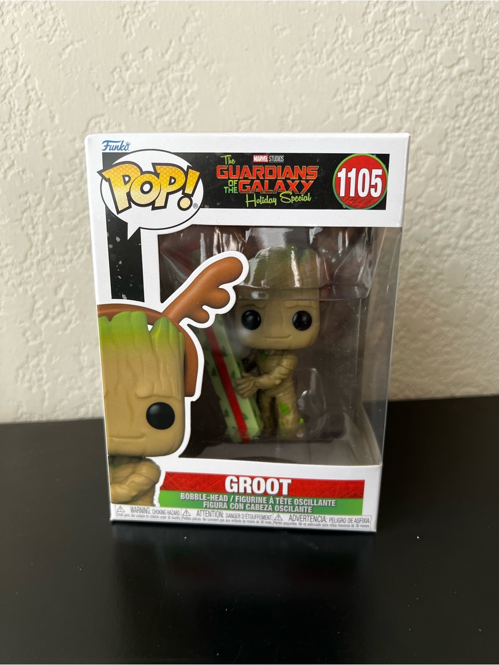 Funko Pop! Marvel's Guardians of the Galaxy Holiday Groot Vinyl Figure #1105